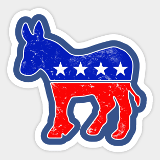 Democratic donkey Presidential Election Sticker